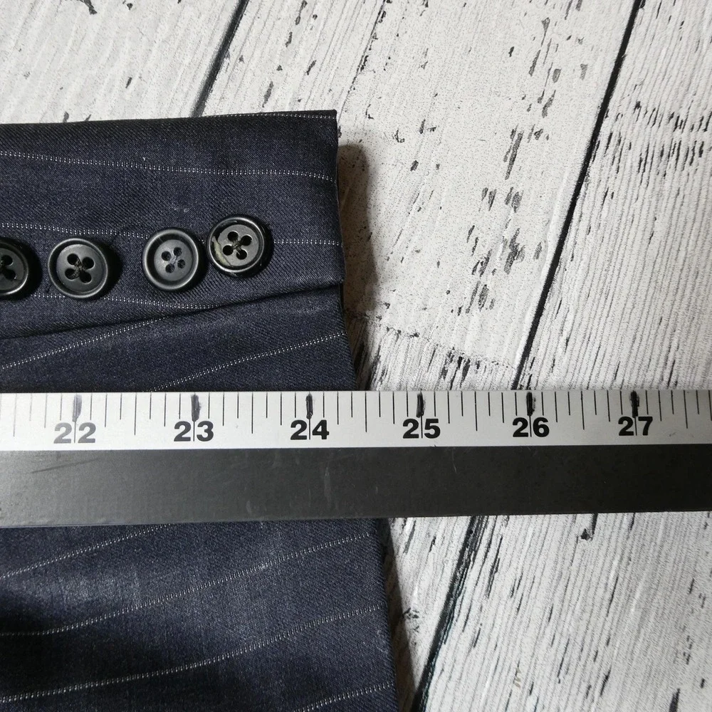 Hickey Freeman Suit Jacket Mens 44 Blue Loro Piana Wool Tasmanian Super 130s